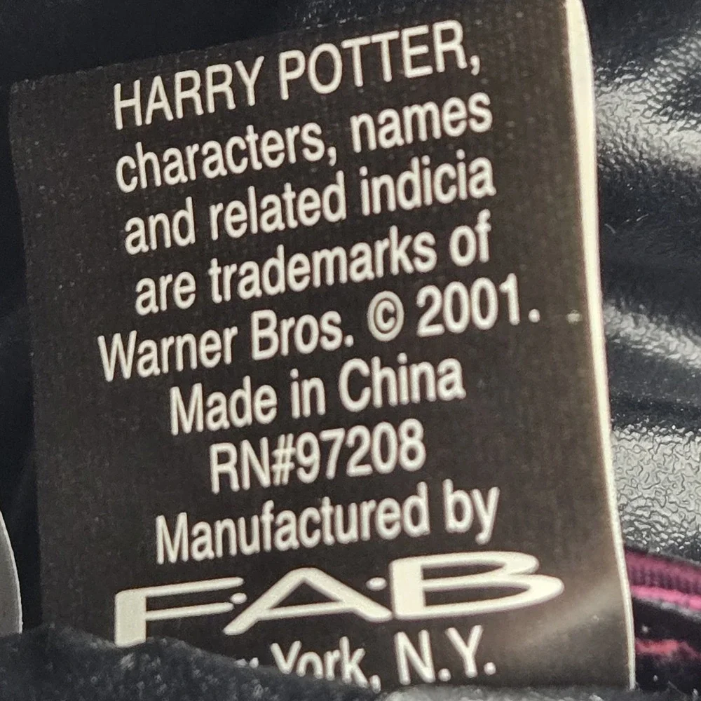 Vintage 2001 Warner Bros Harry Potter Potions‎ Pencil Case Pouch Makeup Bag